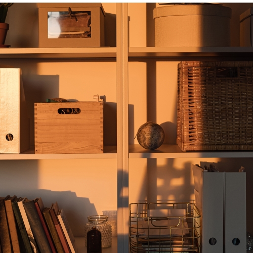 Learning storage rack