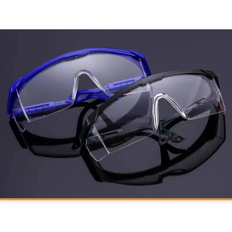 Safety Glasses,2 PCS Anti-fog Goggles Blue Frames UV Protection