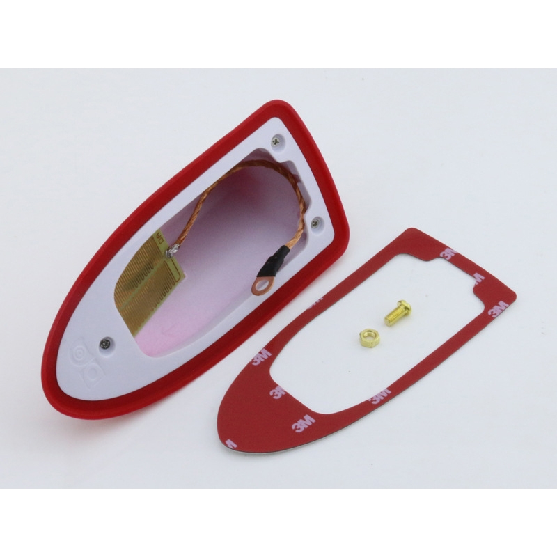 Silicone shark fin antenna universal with radio signal piano paint roof antenna modification installation without drilling