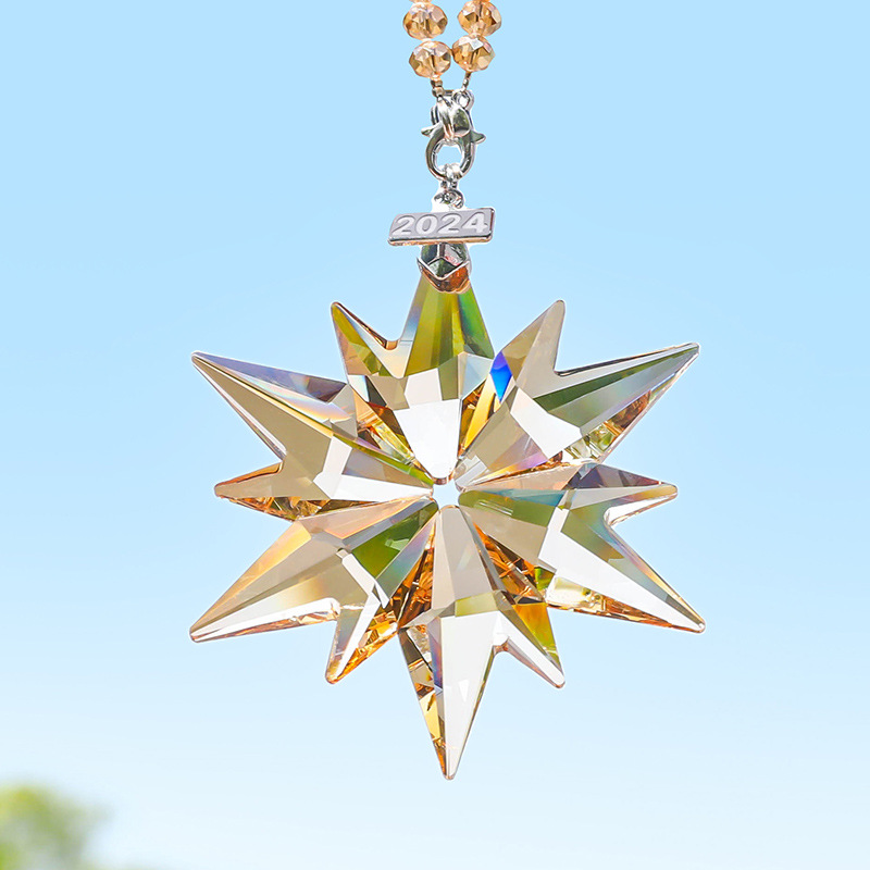 Car accessories creative car ornaments snowflake car ornaments car pendants car interior decoration crystal pendants