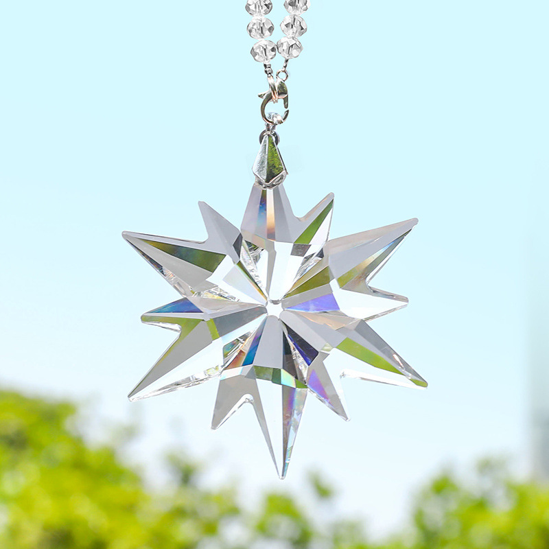 Car accessories creative car ornaments snowflake car ornaments car pendants car interior decoration crystal pendants