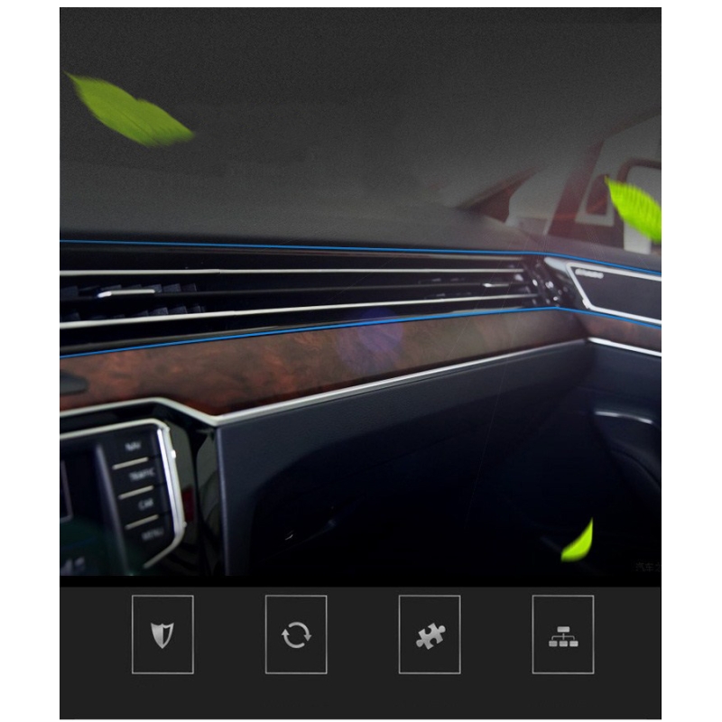 Car decorative strips, interior decorative lines, interior modification, interior door panel gap, instrument panel decorative bright strips 5 meters