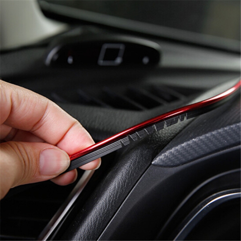 Car decorative strips, interior decorative lines, interior modification, interior door panel gap, instrument panel decorative bright strips 5 meters