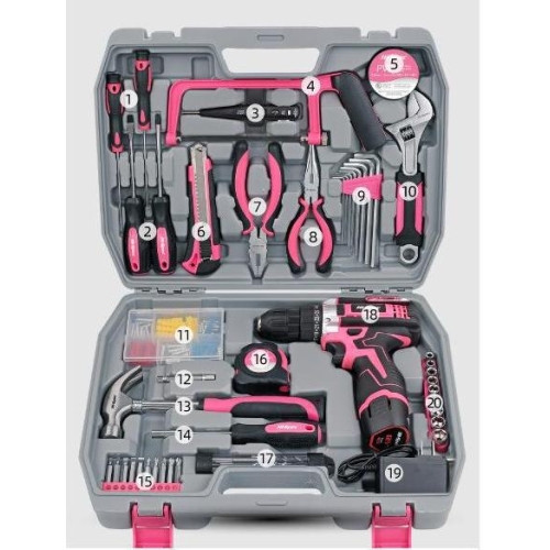 Car Repair Tool Kit Set 1/4 3/8 Auto Mechanical Tools Metric DIY Hand Tools Socket Screwdriver Set Plier in Box