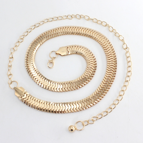 Fash Simple Chain Belt Women High Waist Belts Waist For Jewelry Metal Chain Belt