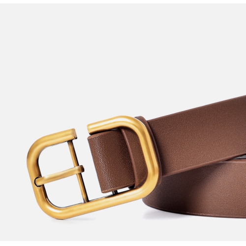 Fashion brand women's genuine leather designer belt letter buckle with skirt windbreaker decoration versatile belt