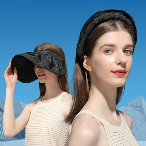 Summer Sunscreen Sun Hat Ladies Outdoor Big Brim Anti-ultraviolet Empty Top Hat Shell Hat