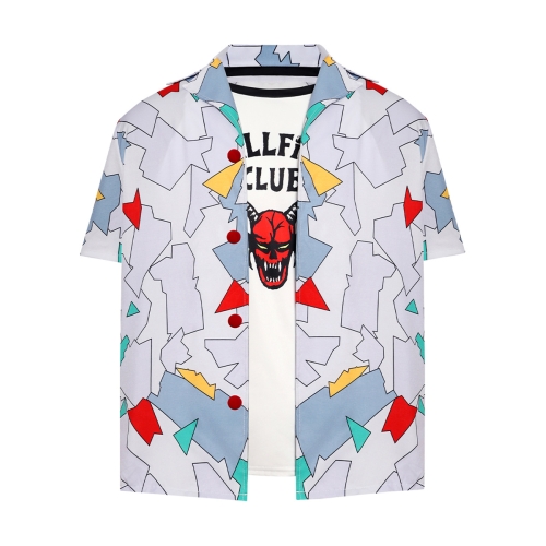 Summer new boys and girls Stranger Things S4 Hellfire Club 3d cartoon fashion T-shirt