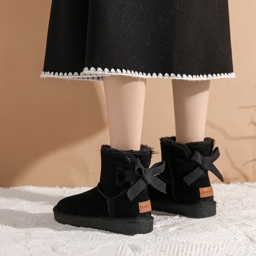 Women's Platform Boots - Classic Mini Ankle Short Bow Booties & Over-the-Knee Winter Snow Warm Shoes
