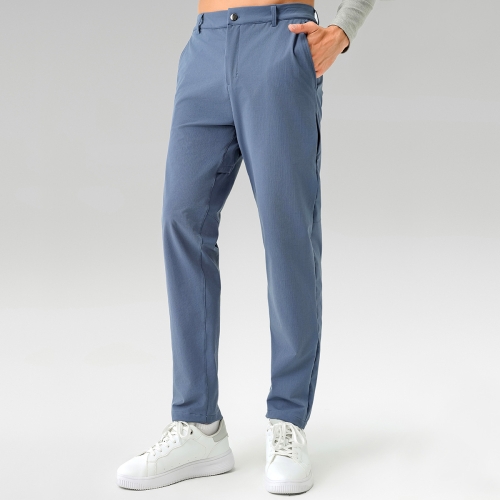 Men’s High-Stretch Quick-Dry Athletic Pants – Casual Commute & Fitness Two-Way Wear Suit Trousers