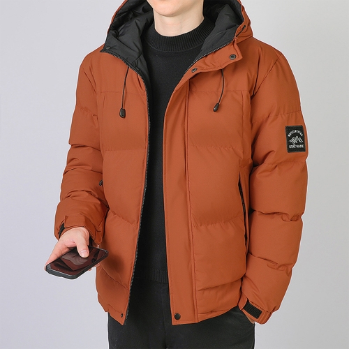 Men’s Thickened Puffer Jacket – Insulated Waterproof Winter Coat with Hood