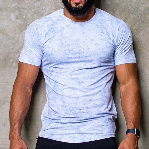 Men’s Summer Breathable Quick-Dry Mesh Basketball Training T-Shirt