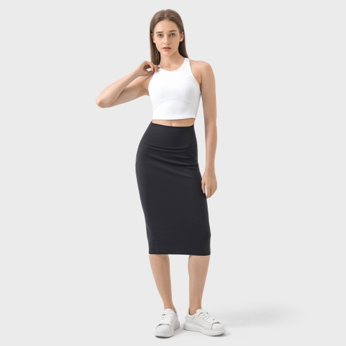 New high waist belly slit hip skirt casual commuting temperament slim sports skirt