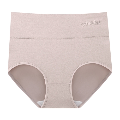 New high waist women's pure cotton underwear female wormwood breathable antibacterial abdomen lifting arm