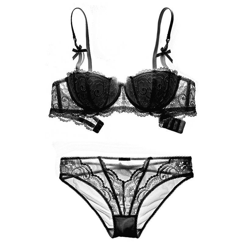 Sexy French lace underwear ultra-thin comfortable breathable push-up bra