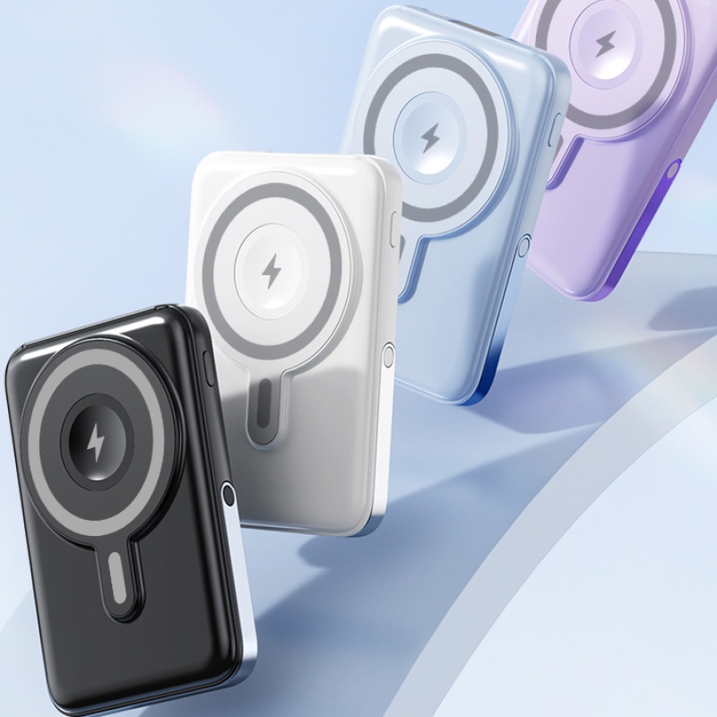 Magnetic wireless charging holder portable and compact 10000mAh fast charging large capacity mobile power bank