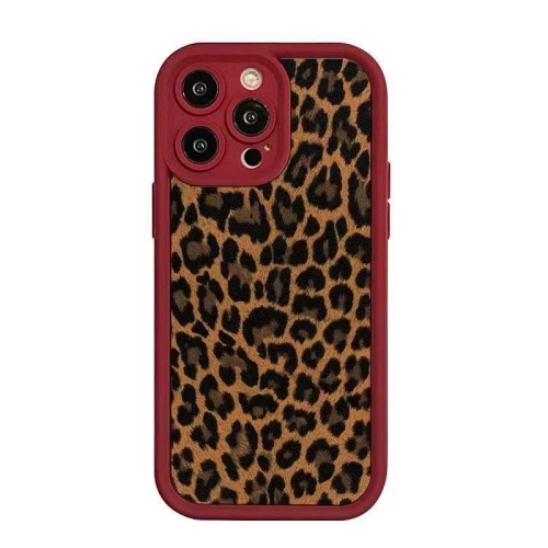 Tiered Brown Leopard Print Phone Case