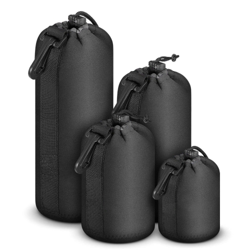 Camera lens bag neoprene black lens case camera lens bag