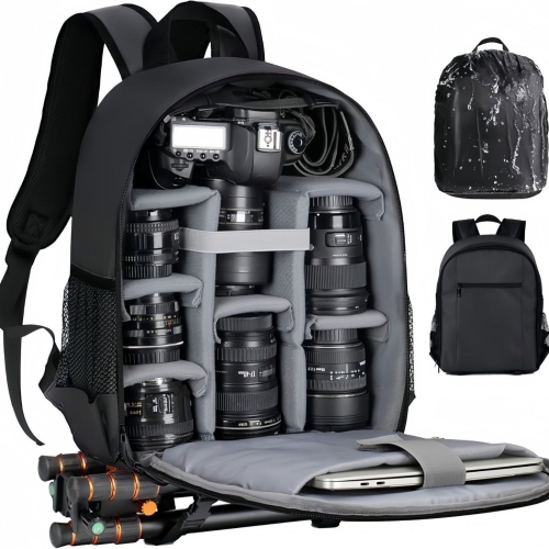 Backpack camera bag professional camera backpack with rain cover photography backpack
