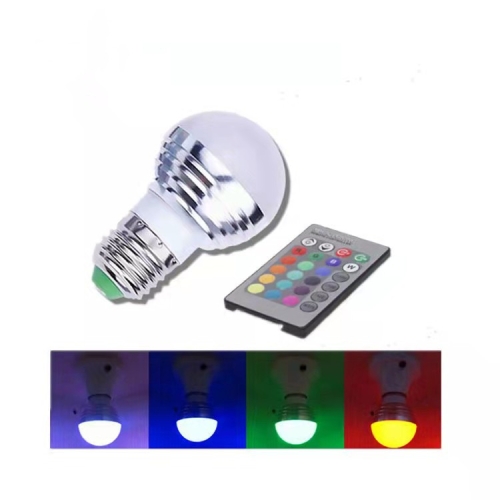 Mini RGB LED Color-Changing Light Bulb with High Brightness Shell - 3W Smart Sync Lighting