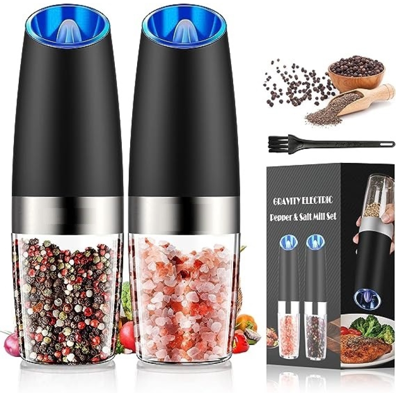 Electric Salt And Grinder Set, Automatic And Salt Mill Grinder -operated