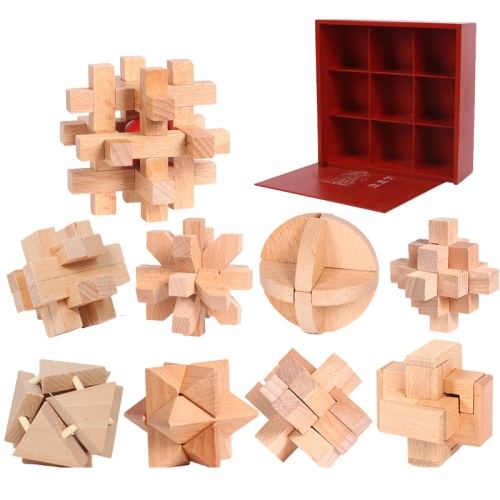 Educational Intelligence Game Luban Lock Cubes Iq Puzzle Brain Teaser Kongs Ming Lock