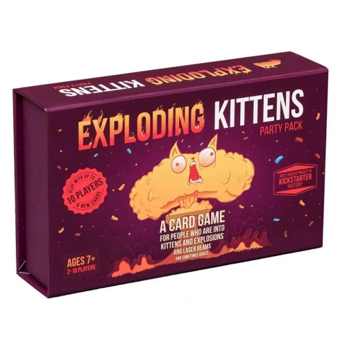 Exploding Kittens Party Pack Game Up To Ten Players Ages Twelve Years and Up