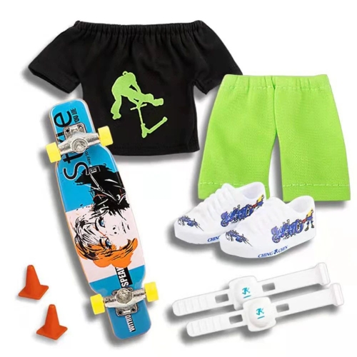 Fingertip Two Fingerboard Skate Wheels Clothes Wearproof Mini Scooters Tools