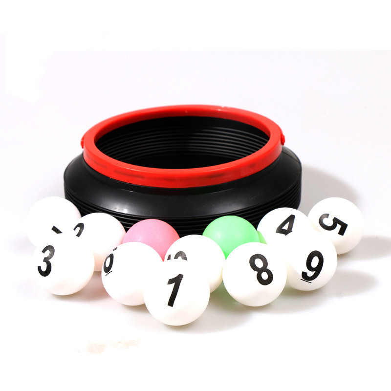 12 size ball ABS table tennis ball printed table tennis ball with storage bucket suitable for game party decoration