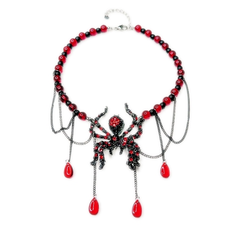 Halloween spider tassel necklace design clavicle necklace