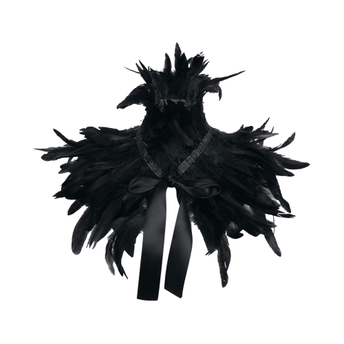 Halloween Feather Scarf Shawl Unisex Costume Accessory