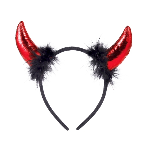 Halloween headdress headband devil horns dress up cow fork headband props decoration