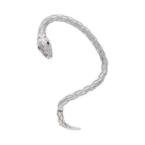 Snake earrings Halloween earrings metal silver ins style niche personality earrings