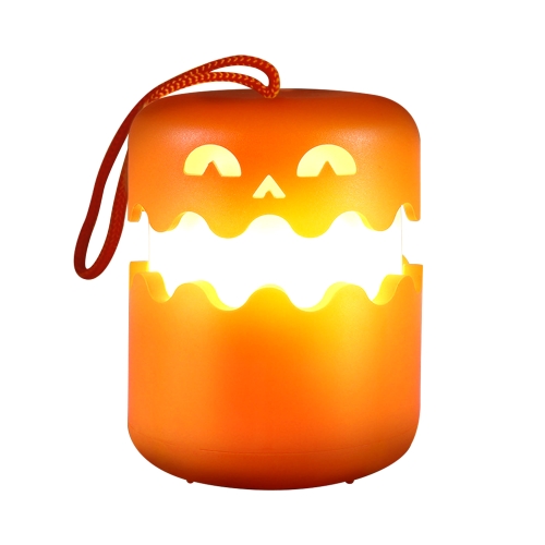Foldable Pumpkin Lantern – LED Halloween Party Decorative Night Light with Drawstring Handle