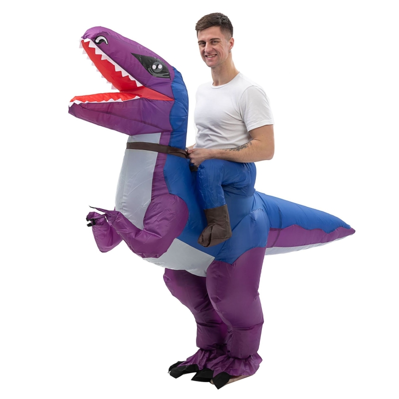 Kids Halloween Party Dinosaur Inflatable Ride-On Costume