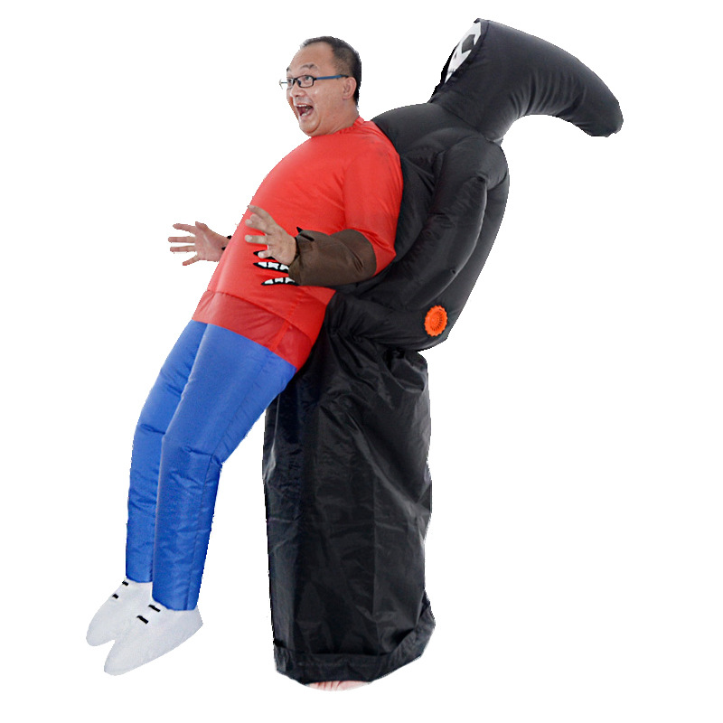 Kids Halloween Party Dinosaur Inflatable Ride-On Costume