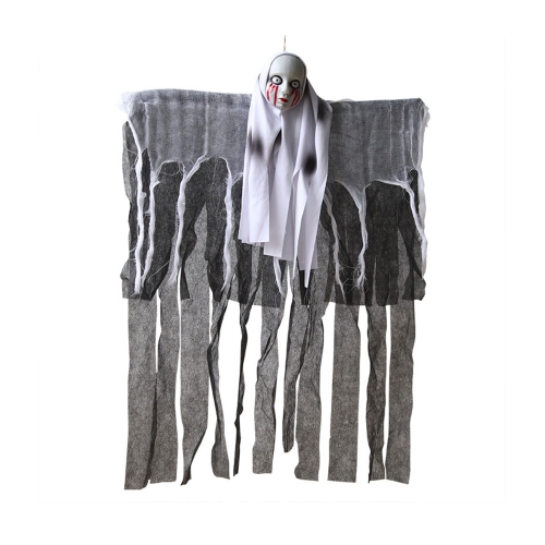 Hanging ghost skull gauze haunted house door horror props ghost pendant ornaments