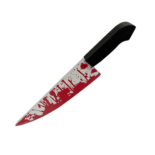 Realistic Bloodied Knife Prop – Halloween Cosplay Weapon for Parties & Performances