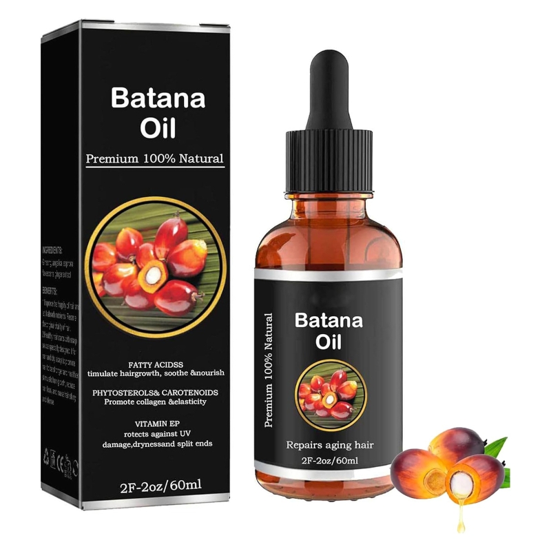Natural Pure Batana Growth Oil Anti Break Loss Hair Growth Oil Baldness Treatment For Traction Alopecia Hair Mask