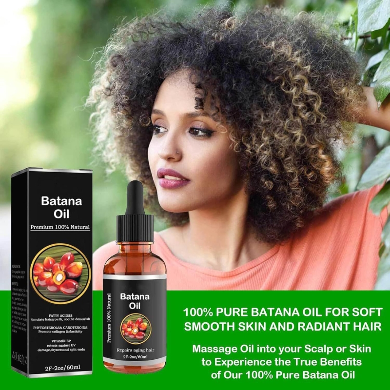 Natural Pure Batana Growth Oil Anti Break Loss Hair Growth Oil Baldness Treatment For Traction Alopecia Hair Mask