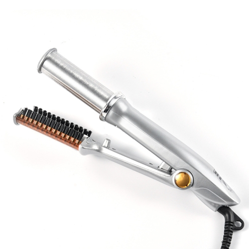 2 In 1 Hair Straightening Iron Professional Styler Multi Tool Flat Iron With Brush|curling Irons