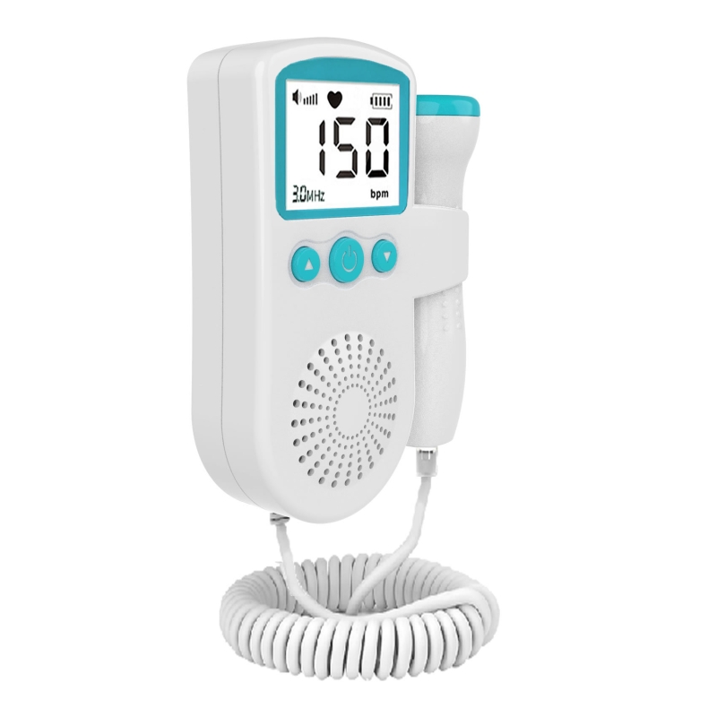 Ultrasonic Fetal Doppler Detect Baby Heartbeat Rate Probe Prenatal Monitor