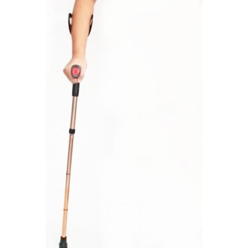 Folding Elbow Arm Adult Crutches, Height Adjustable Arm Cuff Momentum, Portable