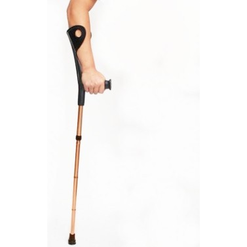 Folding Elbow Arm Adult Crutches, Height Adjustable Arm Cuff Momentum, Portable