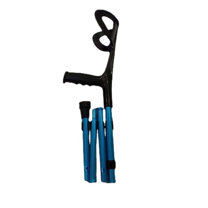 Folding Elbow Arm Adult Crutches, Height Adjustable Arm Cuff Momentum, Portable