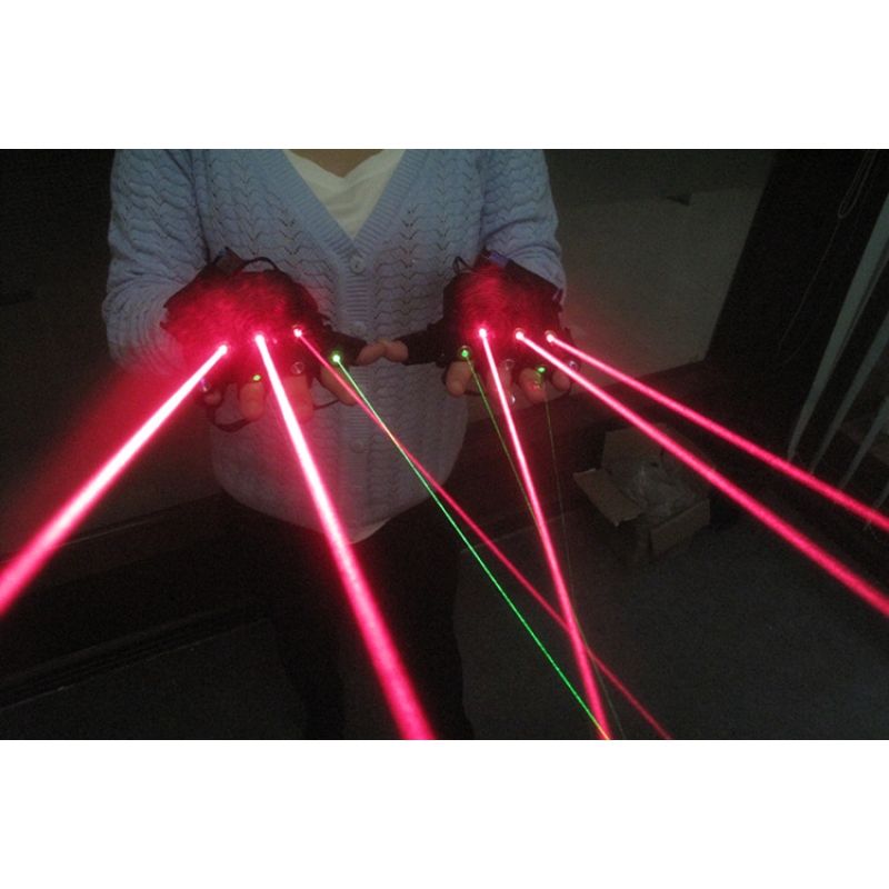 Left Hand Right Hand Vortex Green Laser Gloves Dj Dancing Club