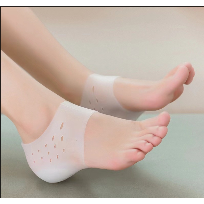 1 Pair Invisible Silicone Heightening Insole Plantar Fasciitis Gel Insole