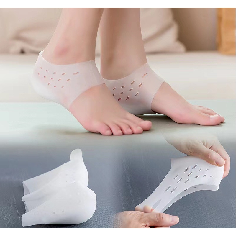 1 Pair Invisible Silicone Heightening Insole Plantar Fasciitis Gel Insole