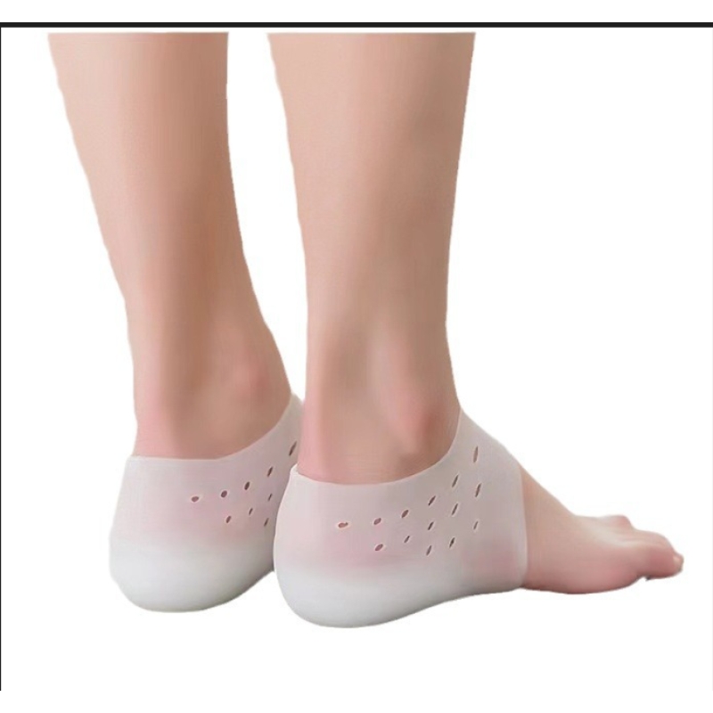 1 Pair Invisible Silicone Heightening Insole Plantar Fasciitis Gel Insole