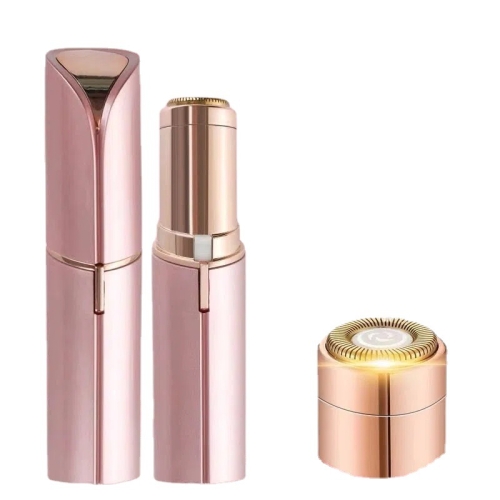 USB Rechargeable Electric Hair Removal Lipstick Shape Female Facial Epilator Remover Painless Safety